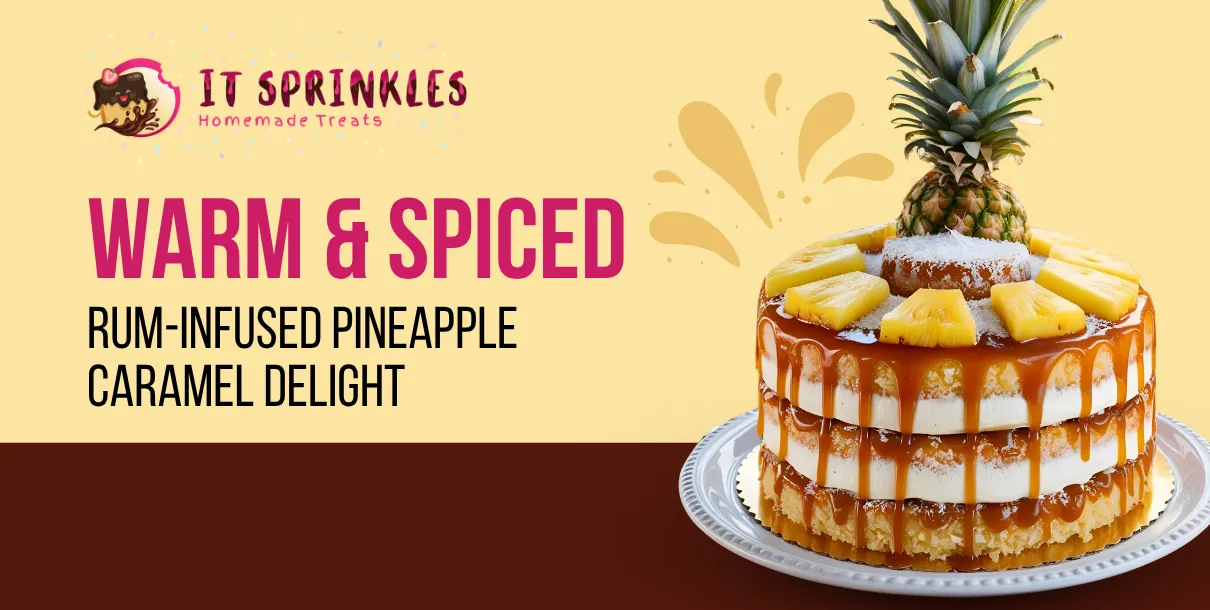 5 Unique Variations Of Pineapple Upside Down Cake To Try Today - It Sprinkles 2 Rum-Infused Pineapple Caramel Delight