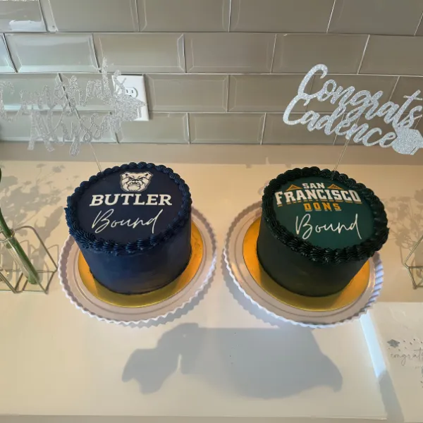 Mini Black Forest Cakes with Custom Toppers