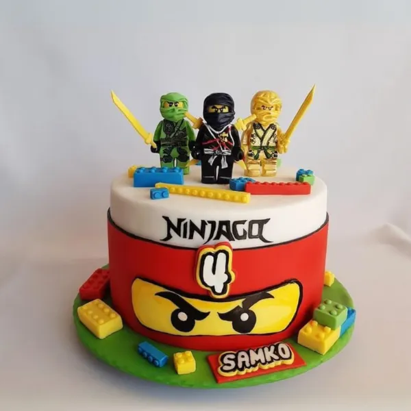 Ninjago Theme Birthday Cake