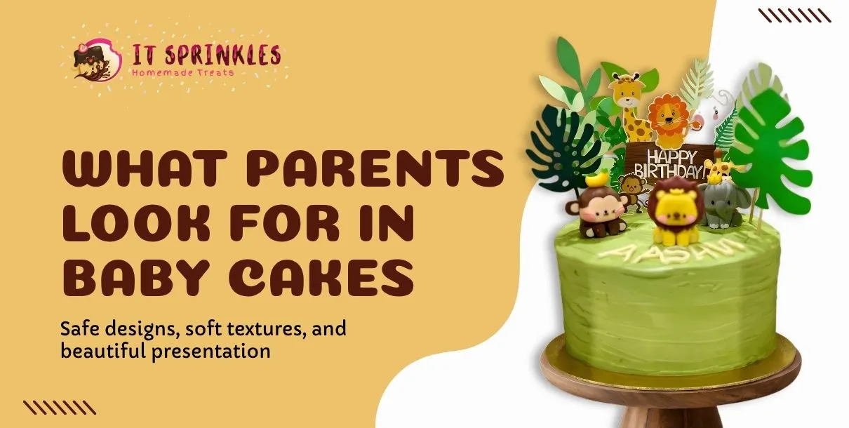 Baby-Friendly Birthday Cake With Simple Design And Soft Frosting Details