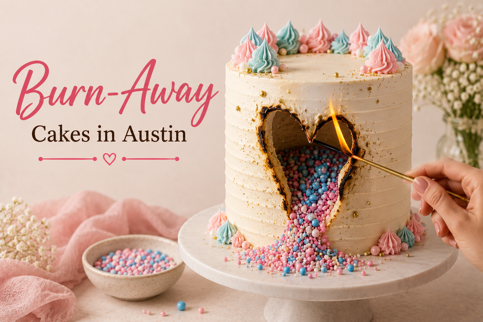 Burn-Away Cakes In Austin For Surprise Celebrations