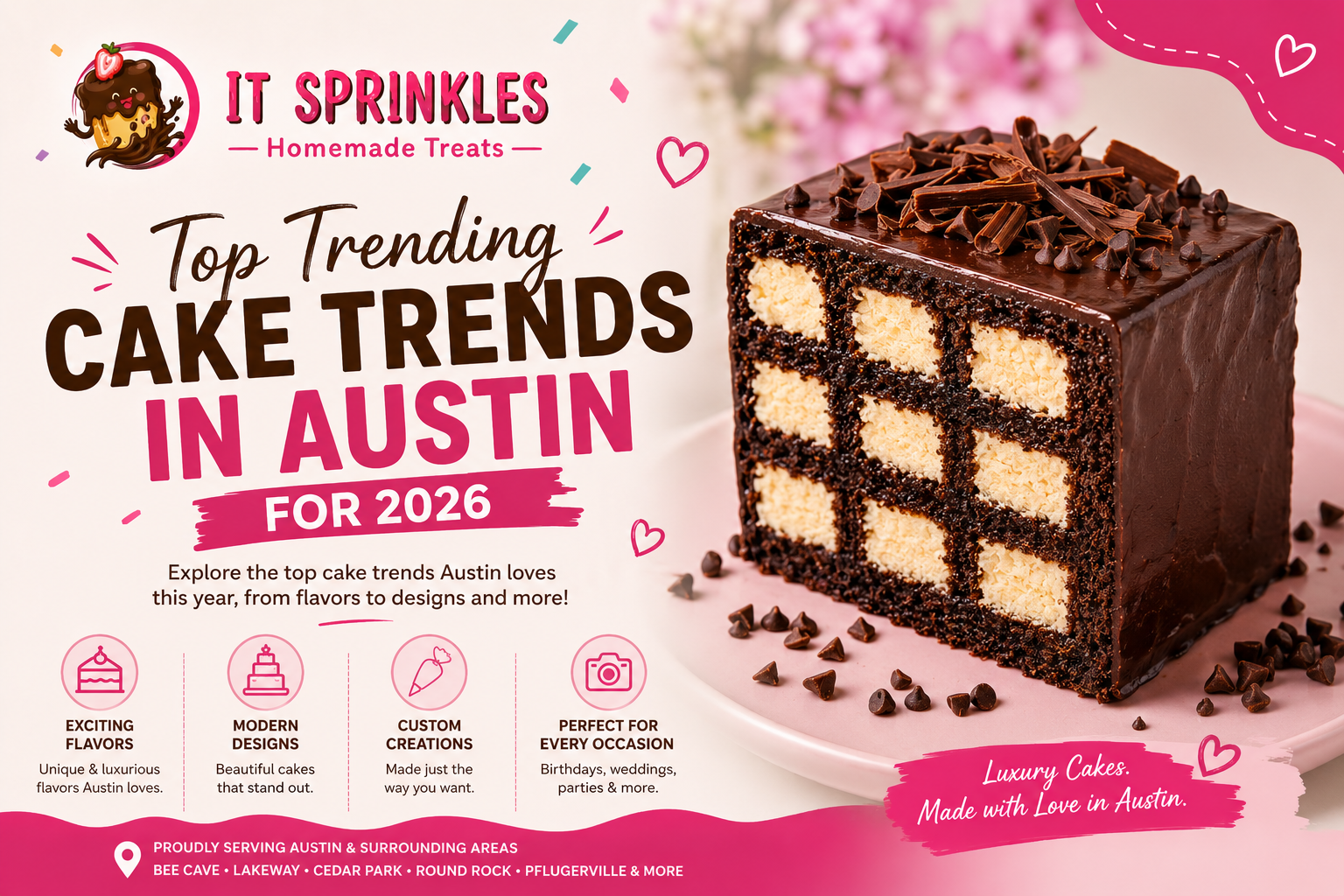 Top trending cakes in Austin for 2026 by It Sprinkles