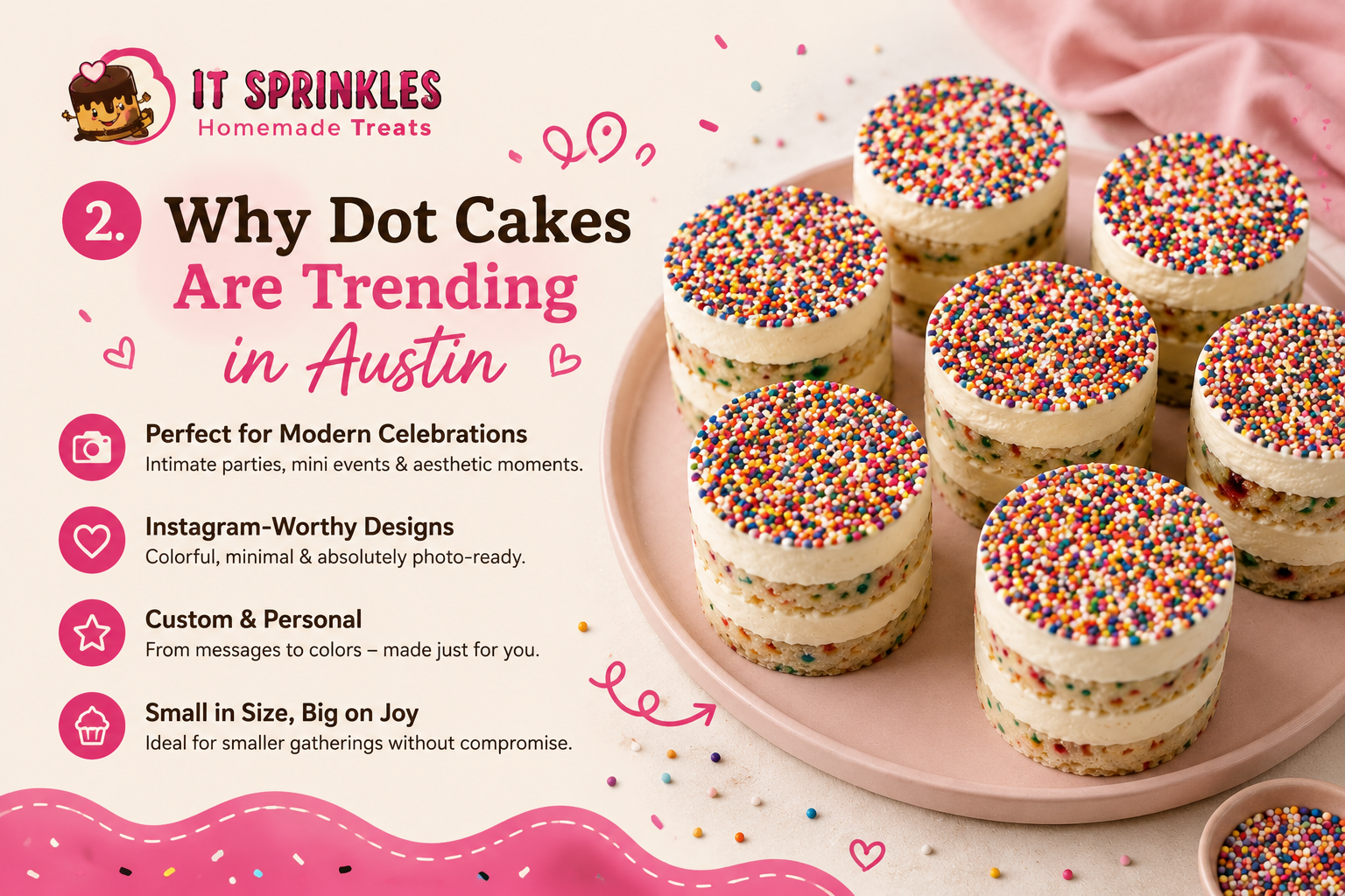 Why Dot Cakes Are Trending In Austin Celebrations