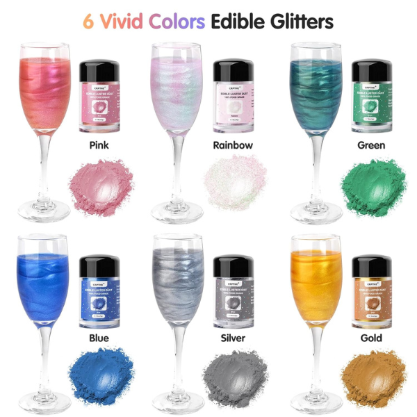 Colorful Edible Sprinkles And Glitter